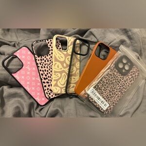 Six Used iPhone 16 Pro Max cases